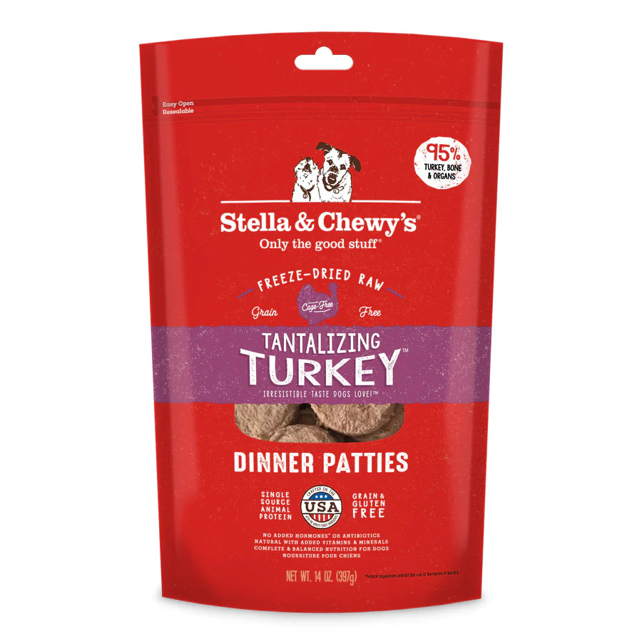Stella & Chewy's Turkey Freeze-Dried Dinner Patties 14oz
