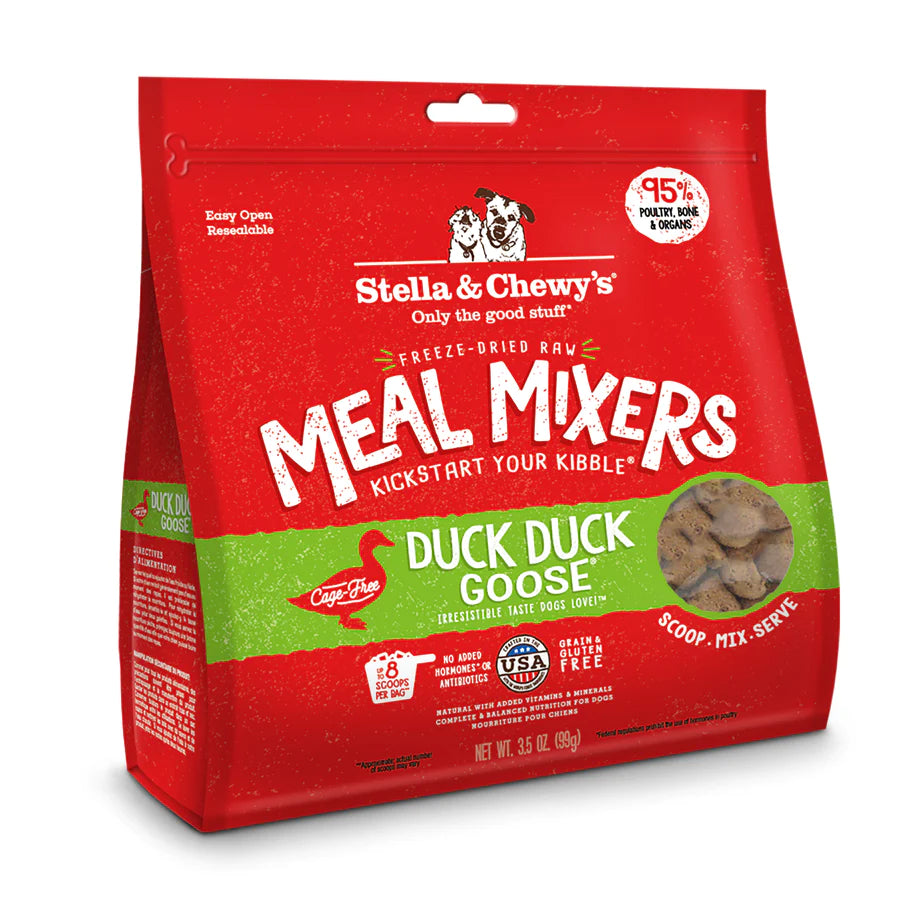 Stella & Chewy's Duck Duck Goose Meal Mixers for Dogs 3.5oz