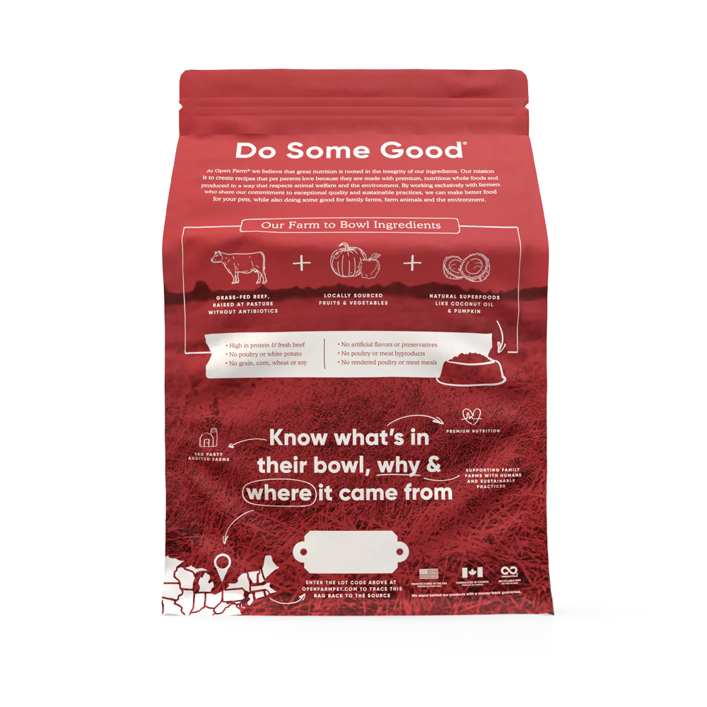 Open Farm Beef Grain-Free Dog Food