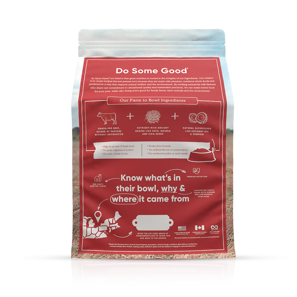 Open Farm Ancient Grain Beef Dog Food