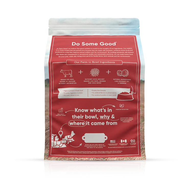 Open Farm Ancient Grain Beef Dog Food