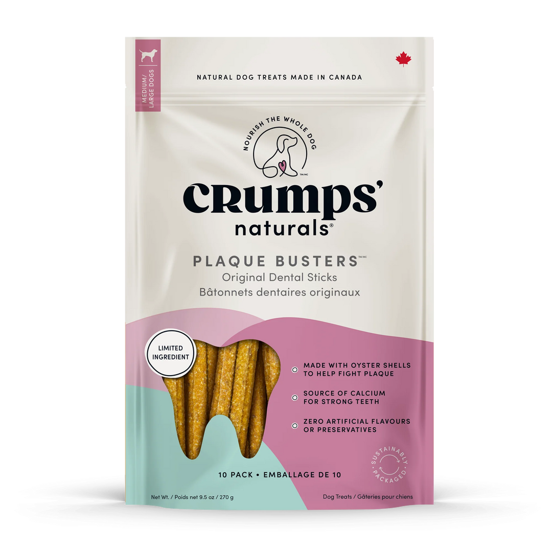 Crumps Plaque Busters Original Dental Sticks Dog Treats