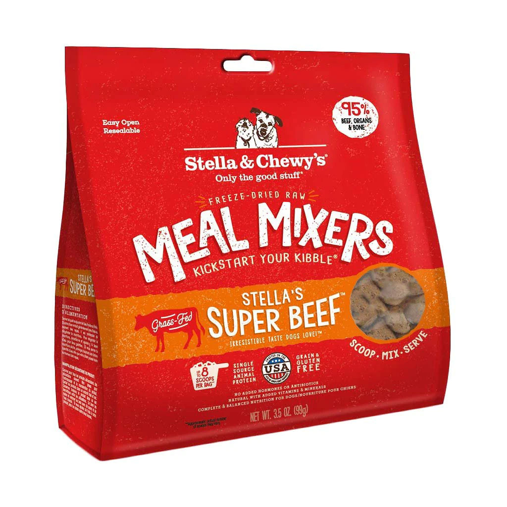 Stella & Chewy's Beef Meal Mixers Freeze-Dried Dog Food 3.5oz