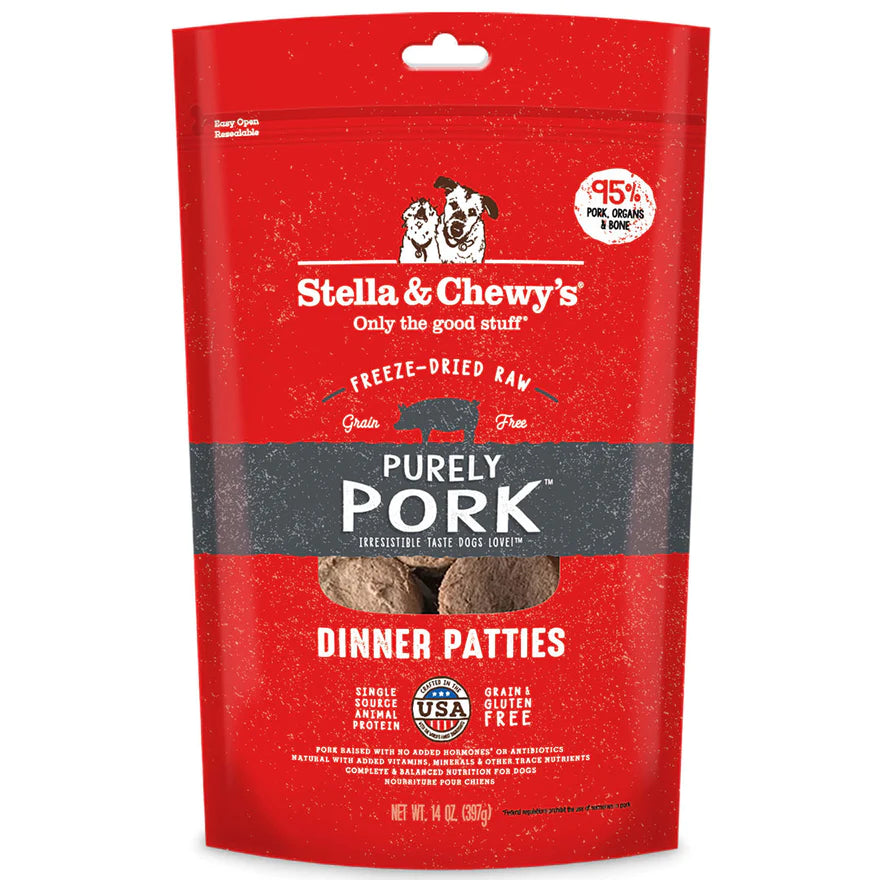 Stella & Chewy's Pork Freeze-Dried Dinner Patties 14oz
