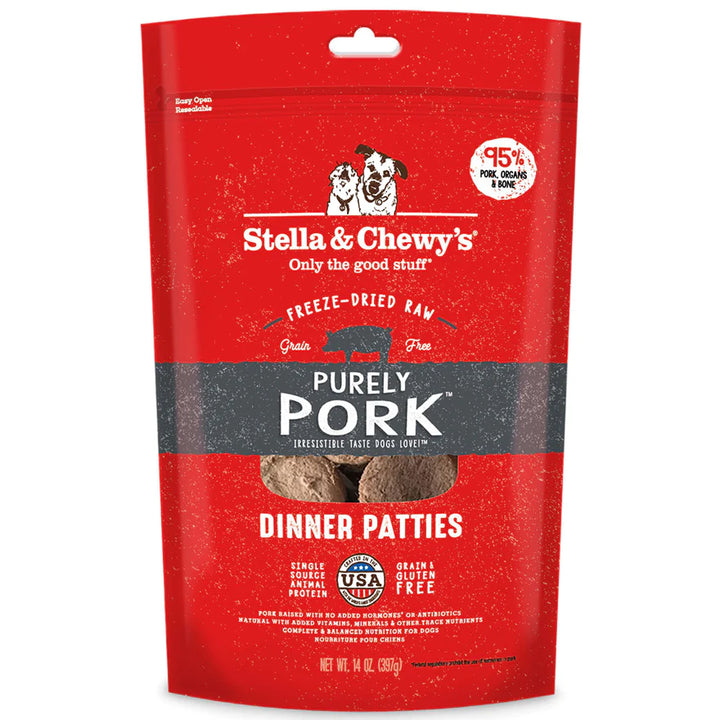 Stella & Chewy's Pork Freeze-Dried  Dog Food 14oz