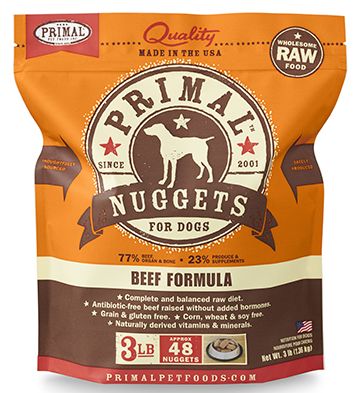 Primal Raw Nuggets for Dogs Beef Dog Food