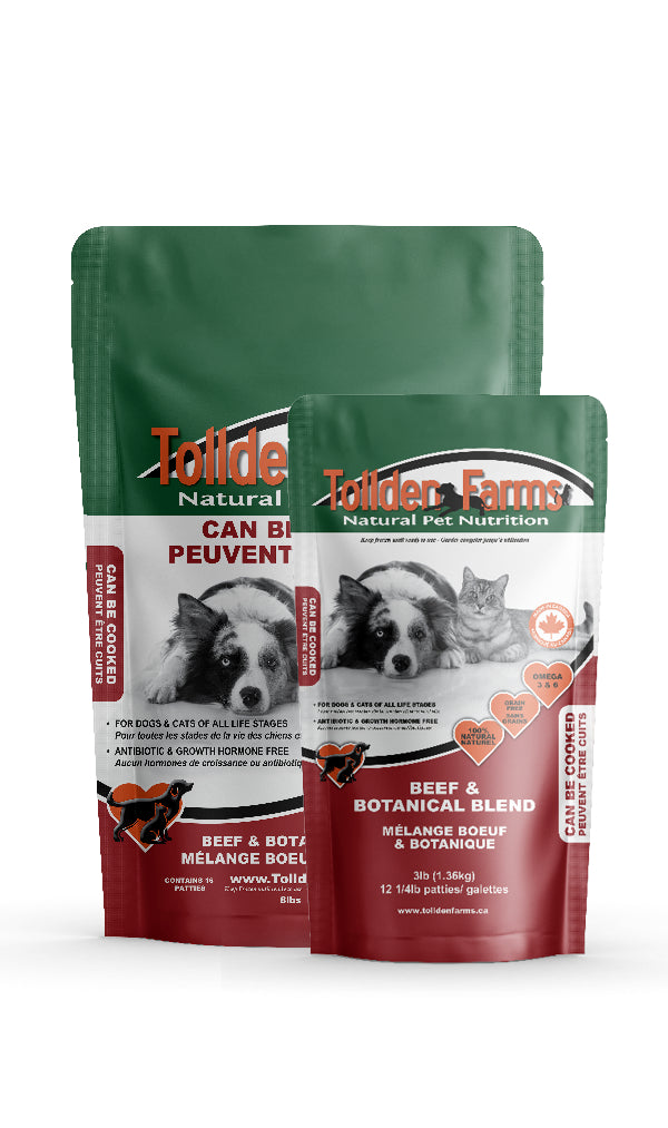 Tollden Farms Beef and Botanicals Raw Dog Food