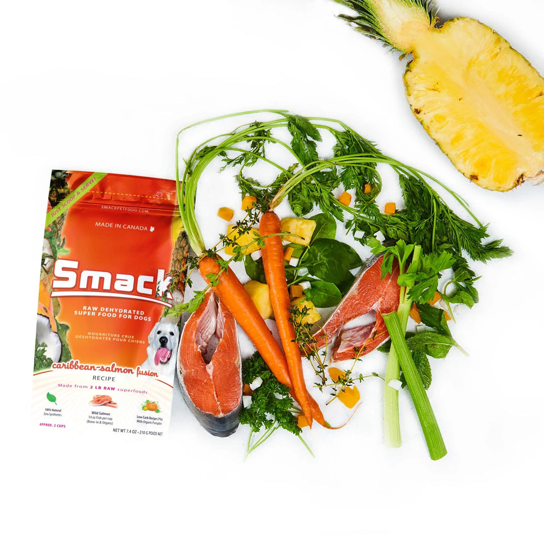Smack Caribbean-Salmon Fusion Dehydrated Raw Dog Food