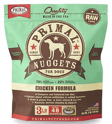 Primal Raw Nuggets for Dogs Chicken Dog Food