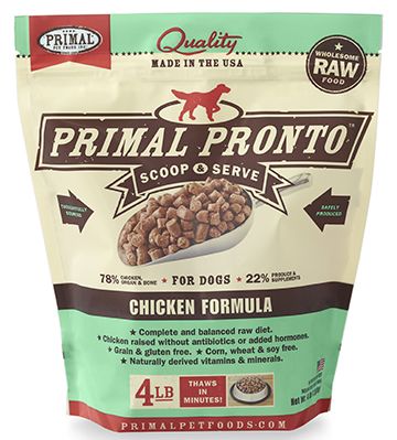 Primal Raw Pronto Chicken Dog Food