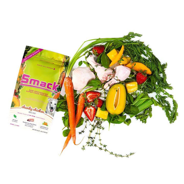Smack Chunky Chicken Dehydrated Raw Dog Food