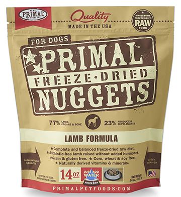 Primal Freeze-Dried Nuggets Lamb Raw Dog Food