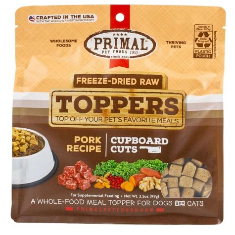 Primal Freeze-Dried Raw Toppers Pork Dog Food