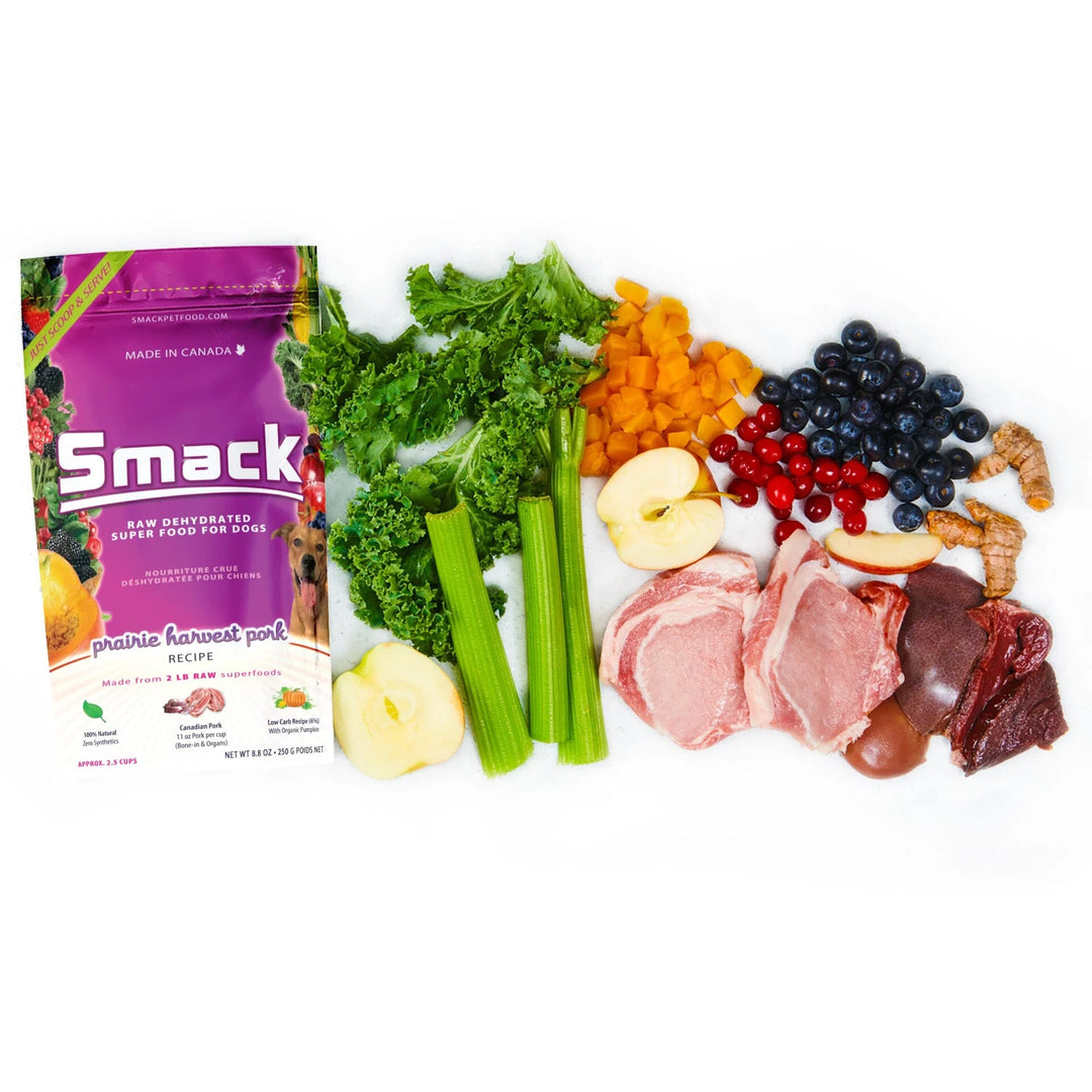 Smack Prairie Harvest Pork Dehydrated Raw Dog Food
