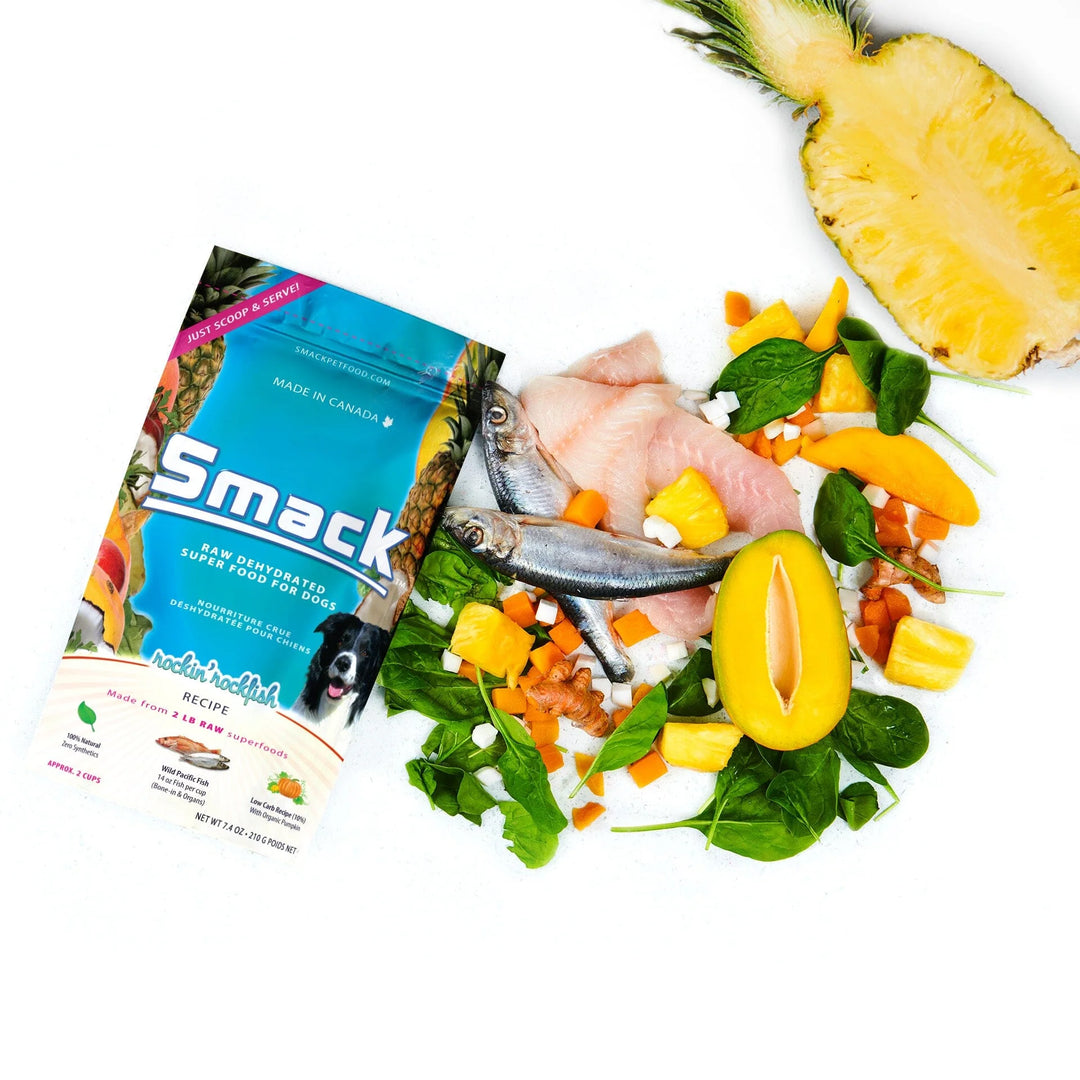 Smack Rockin Rockfish Dehydrated Raw Dog Food