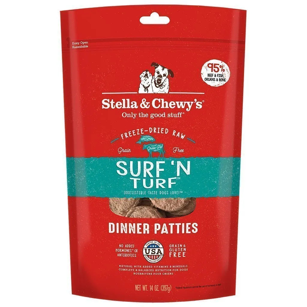 Stella & Chewy's Surf 'N Turf Freeze-Dried Dinner Patties 25oz *Special Order