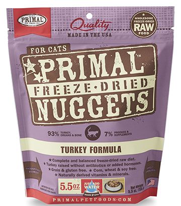 Primal Freeze-Dried Nuggets Turkey Raw Cat Food