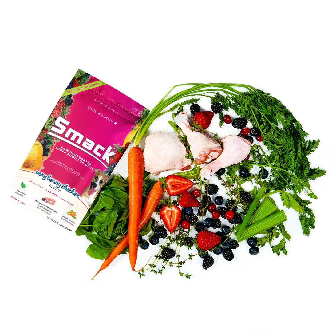 Smack Very Berry Chicken Dehydrated Raw Dog Food