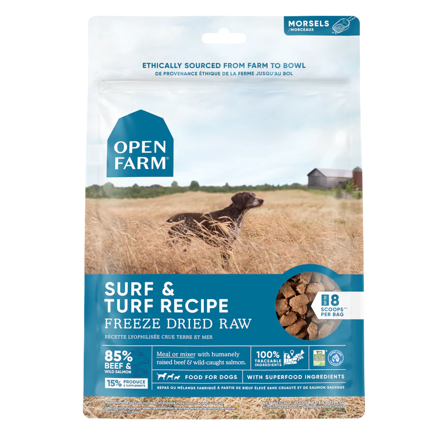 Open Farm Surf and Turf Freeze-Dried Raw Dog Food