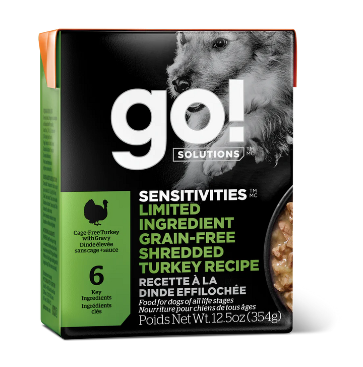 Go! Sensitivities Grain-Free Shredded Turkey Dog Food