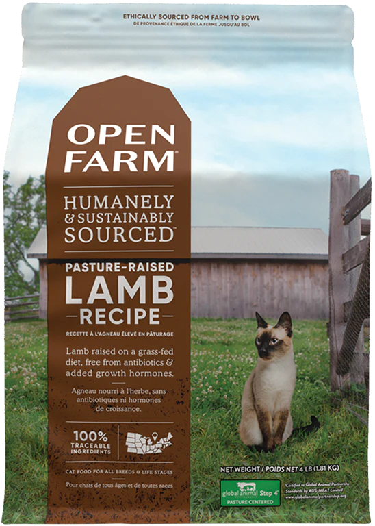 Open farm shop lamb cat food