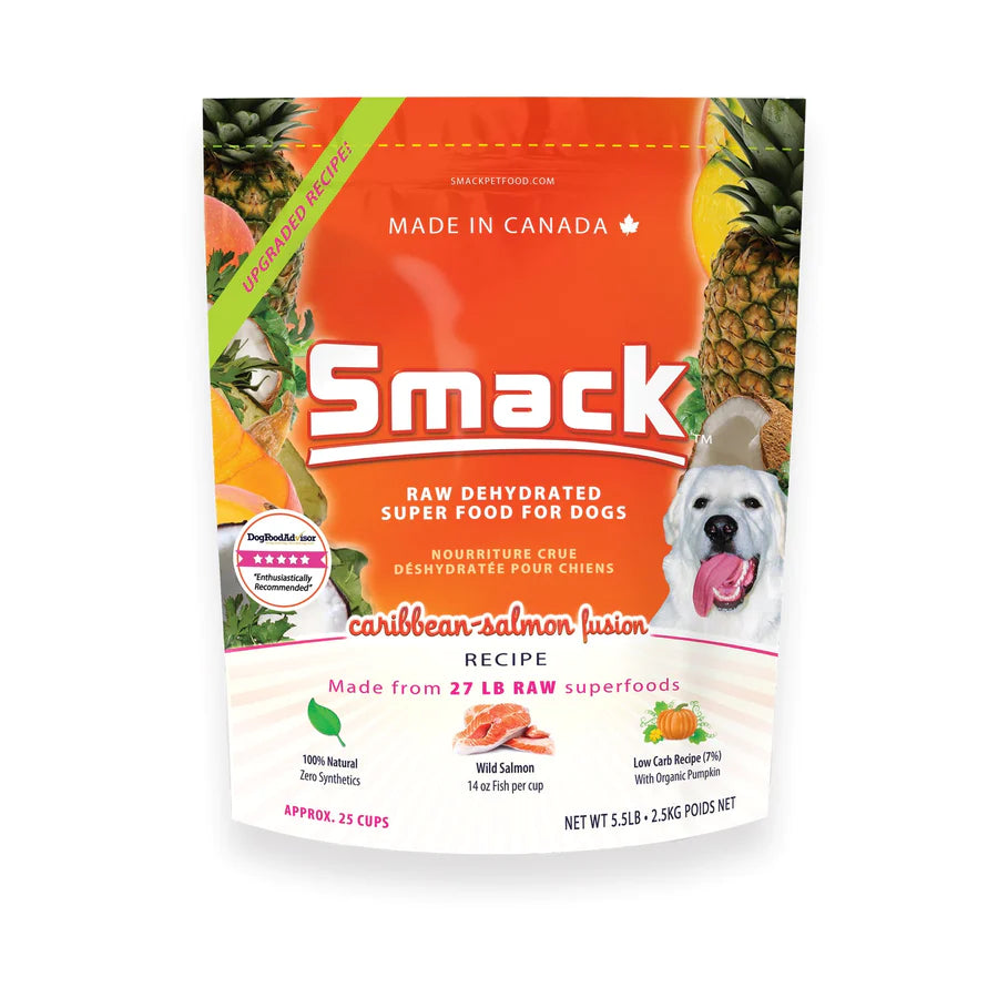 Smack Caribbean-Salmon Fusion Dehydrated Raw Dog Food
