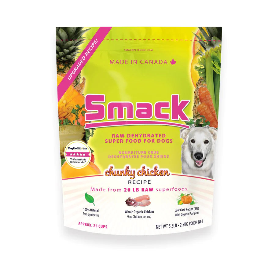 Smack Chunky Chicken Dehydrated Raw Dog Food
