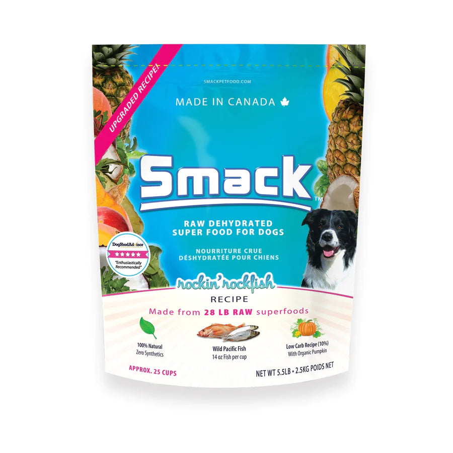Smack Rockin Rockfish Dehydrated Raw Dog Food