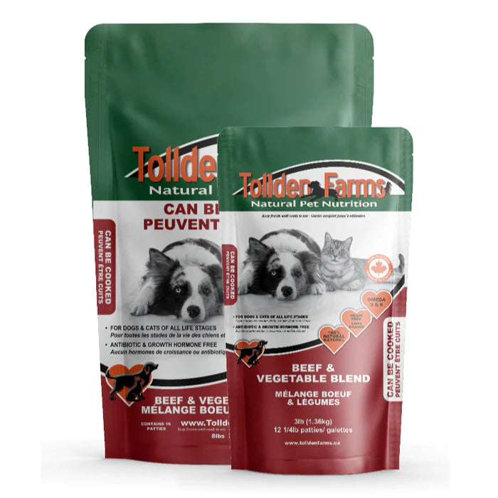 Tollden Farms Beef and Veg Raw Dog Food