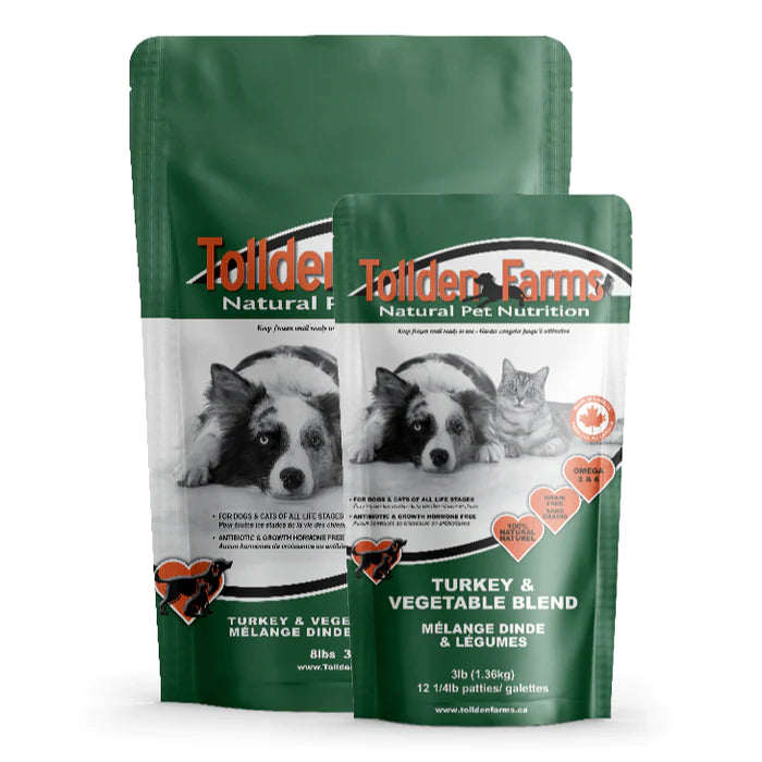 Tollden Farms Turkey and Veg Raw Dog Food