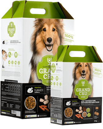 Grand Cru Dehydrated Raw Turkey Dog Food