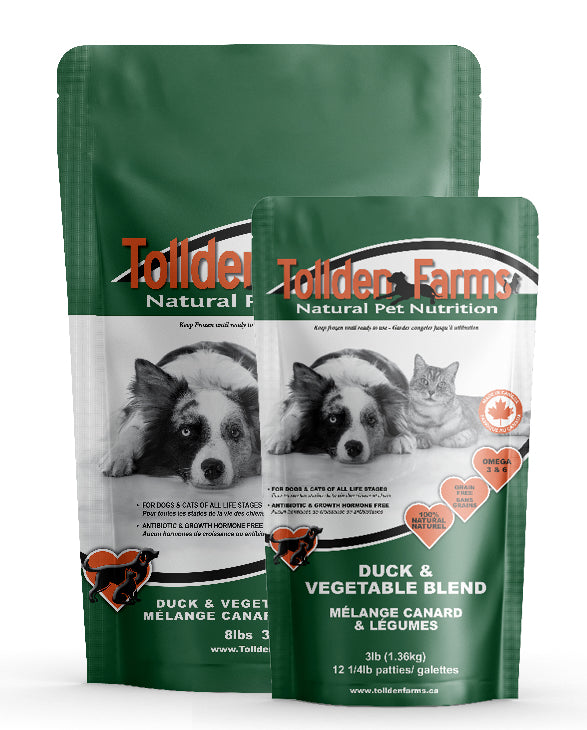 Tollden Farms Duck and Veg Raw Dog Food