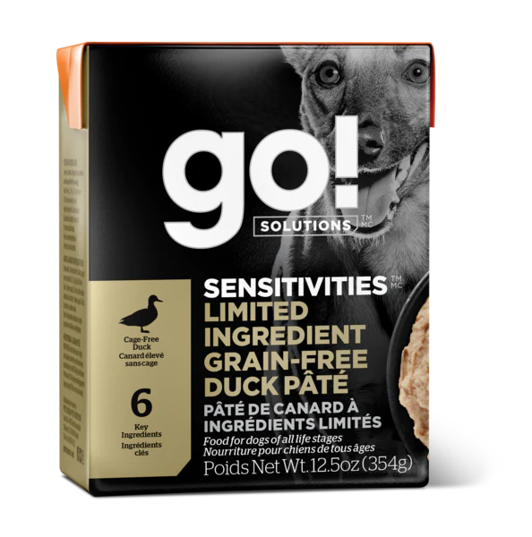 Go! Sensitivities Grain-Free Duck Pate Dog Food