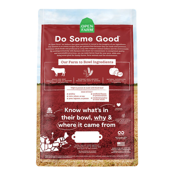 Open Farm Ancient Grain Beef Dog Food