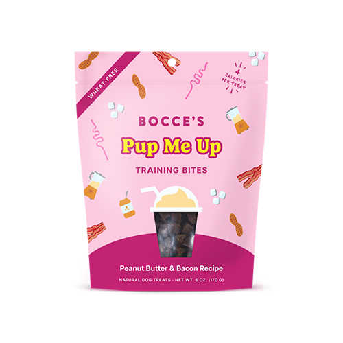 Bocce's Bakery Pup Me Up Peanut Butter & Bacon Recipe Training Dog Treats