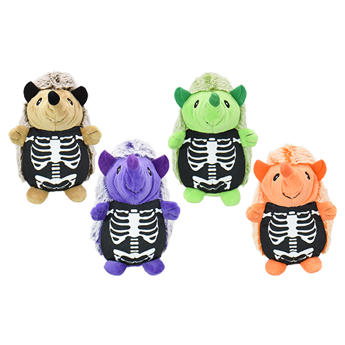 Multipet Halloween Skeleton Hedgehog Dog Toy