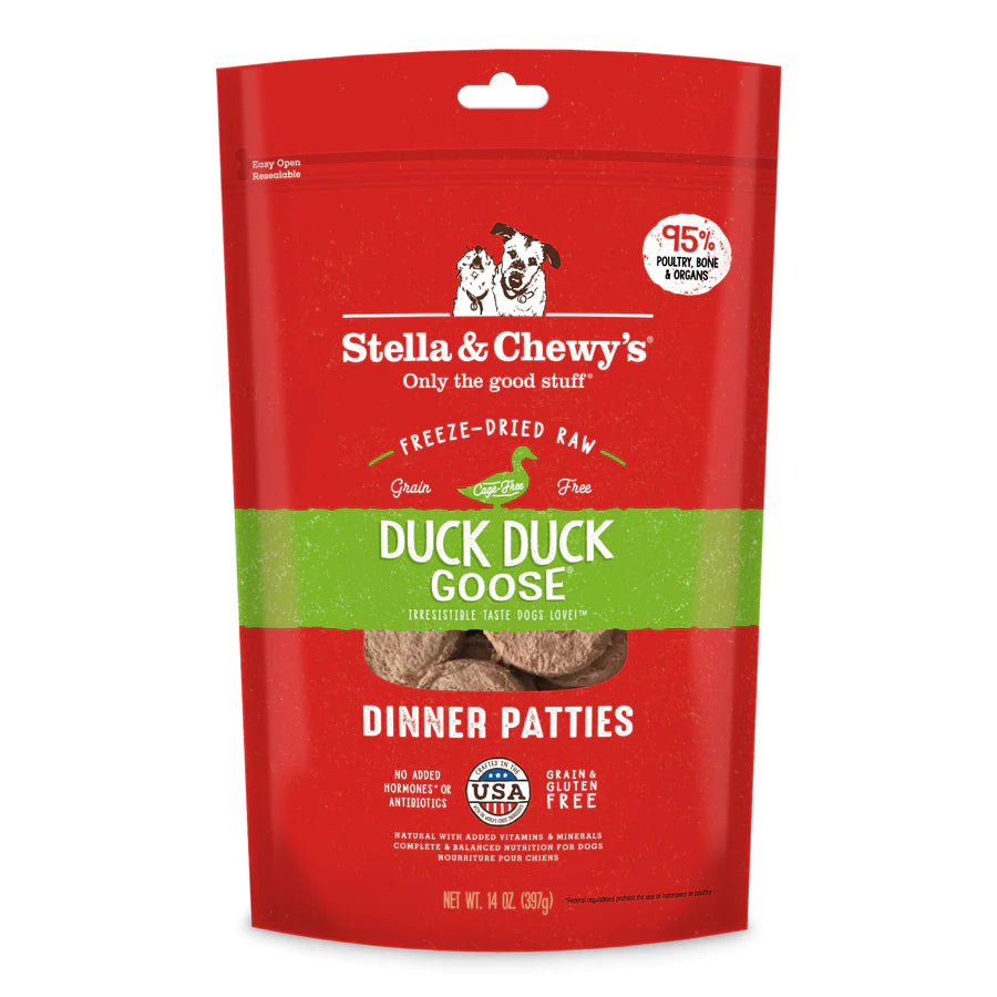 Stella & Chewy's Duck Duck Goose Freeze-Dried Dinner Patties 14oz
