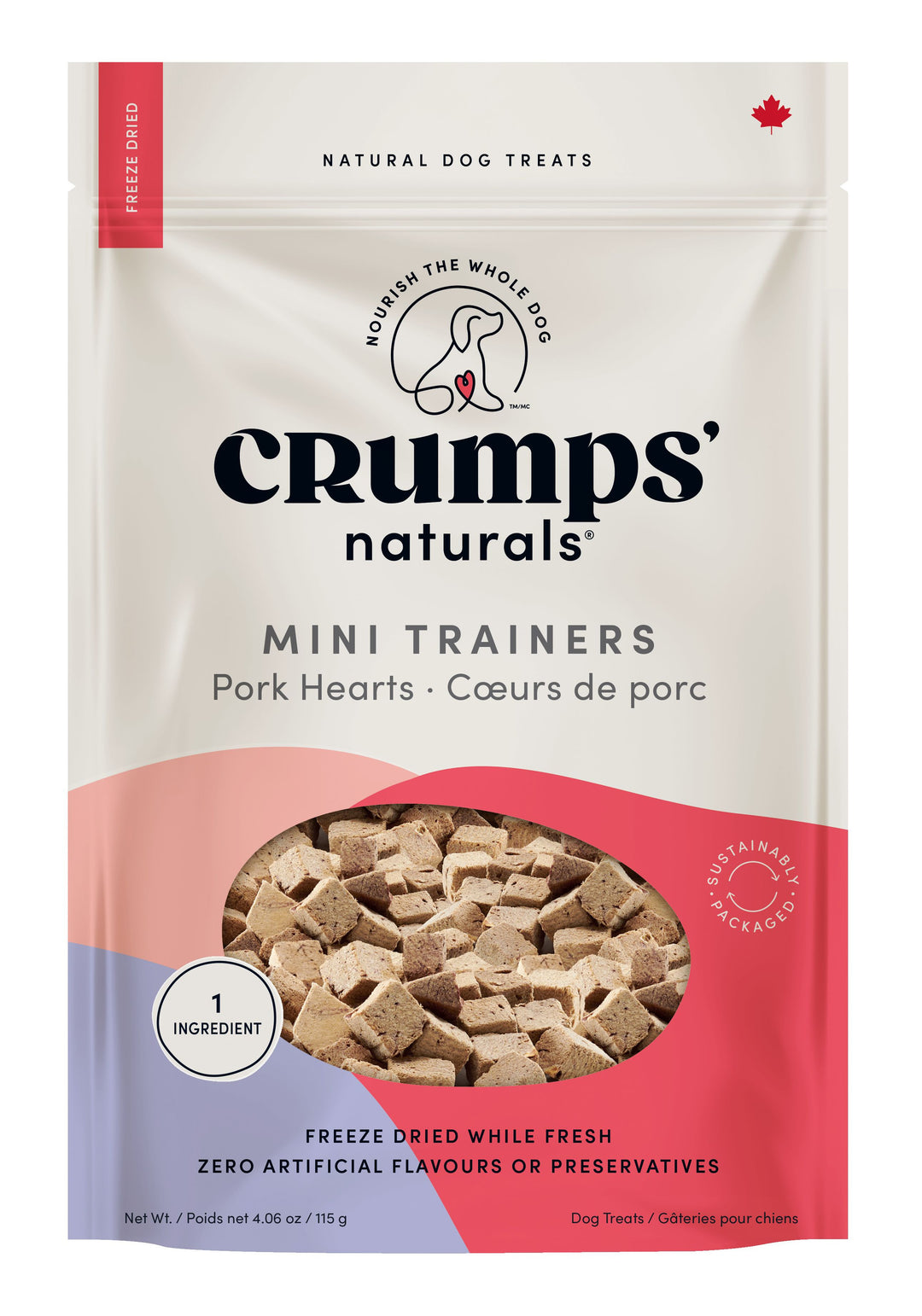 Crumps Mini Trainers Freeze Dried Pork Hearts