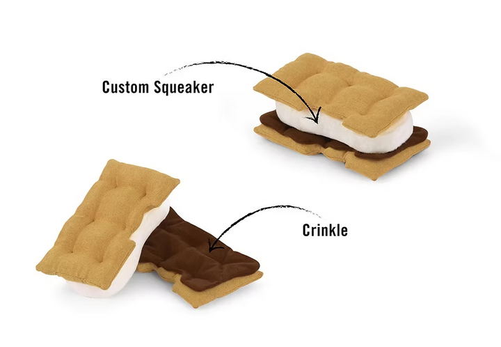PLAY - S'mores Plush Dog Toy