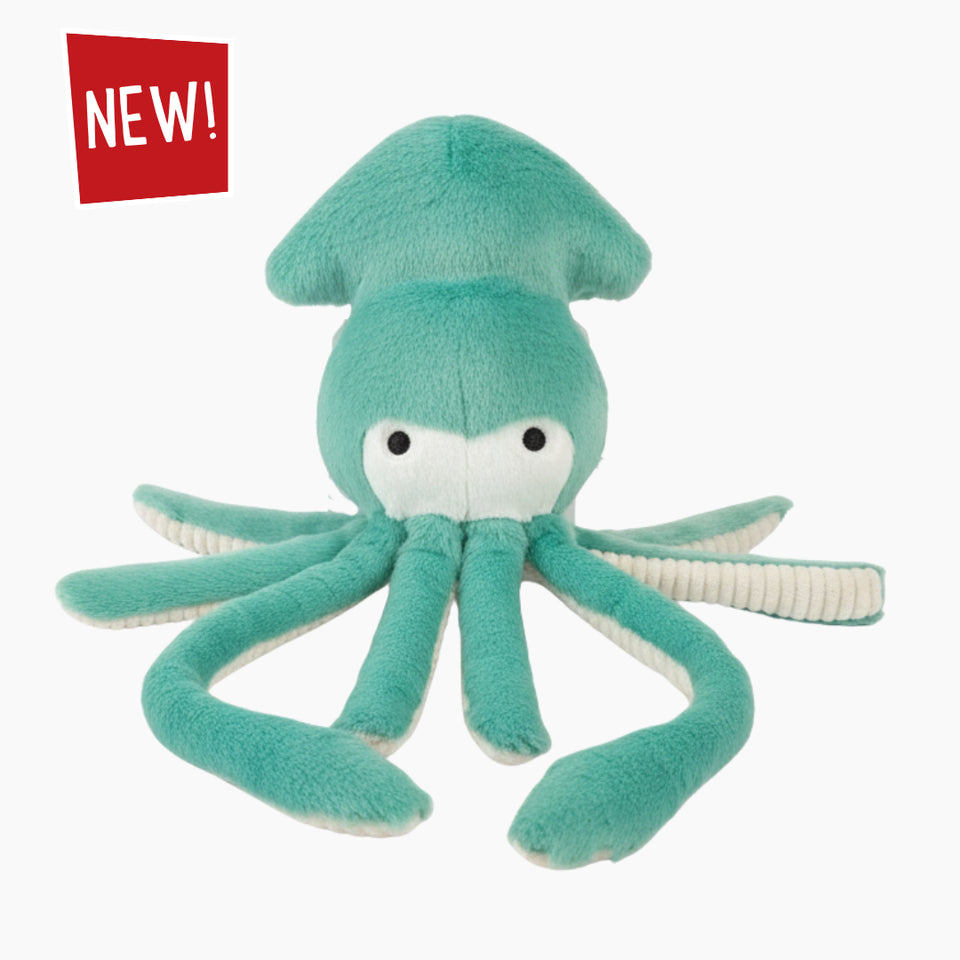 Fluff N' Tuff Dog Toy Claude Squid