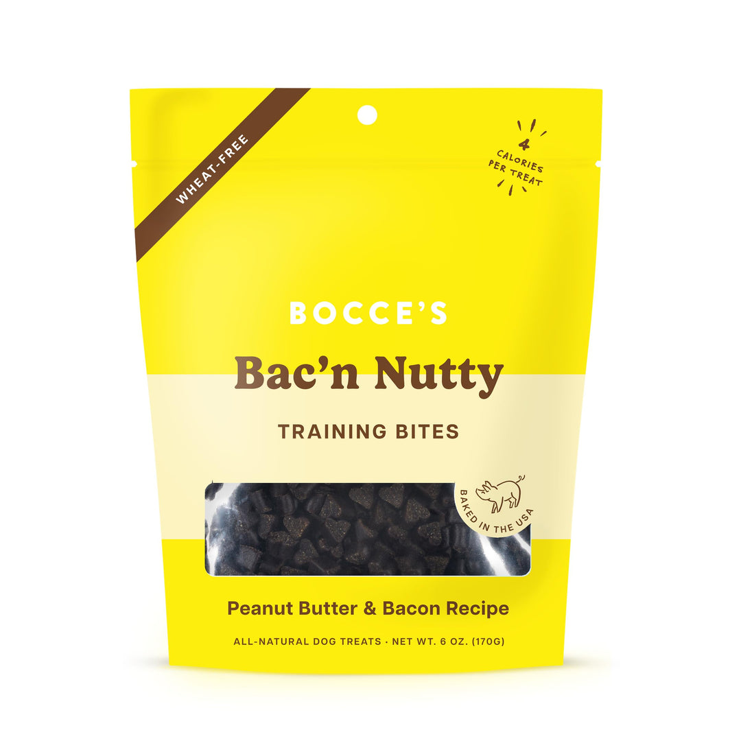 Bocce's Bac N Nutty Training Bites Dog Treats