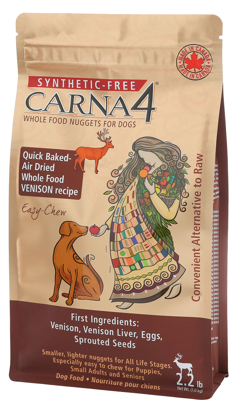 Carna4 - Quick Baked - Air Dried Whole Food Nuggets - Venison