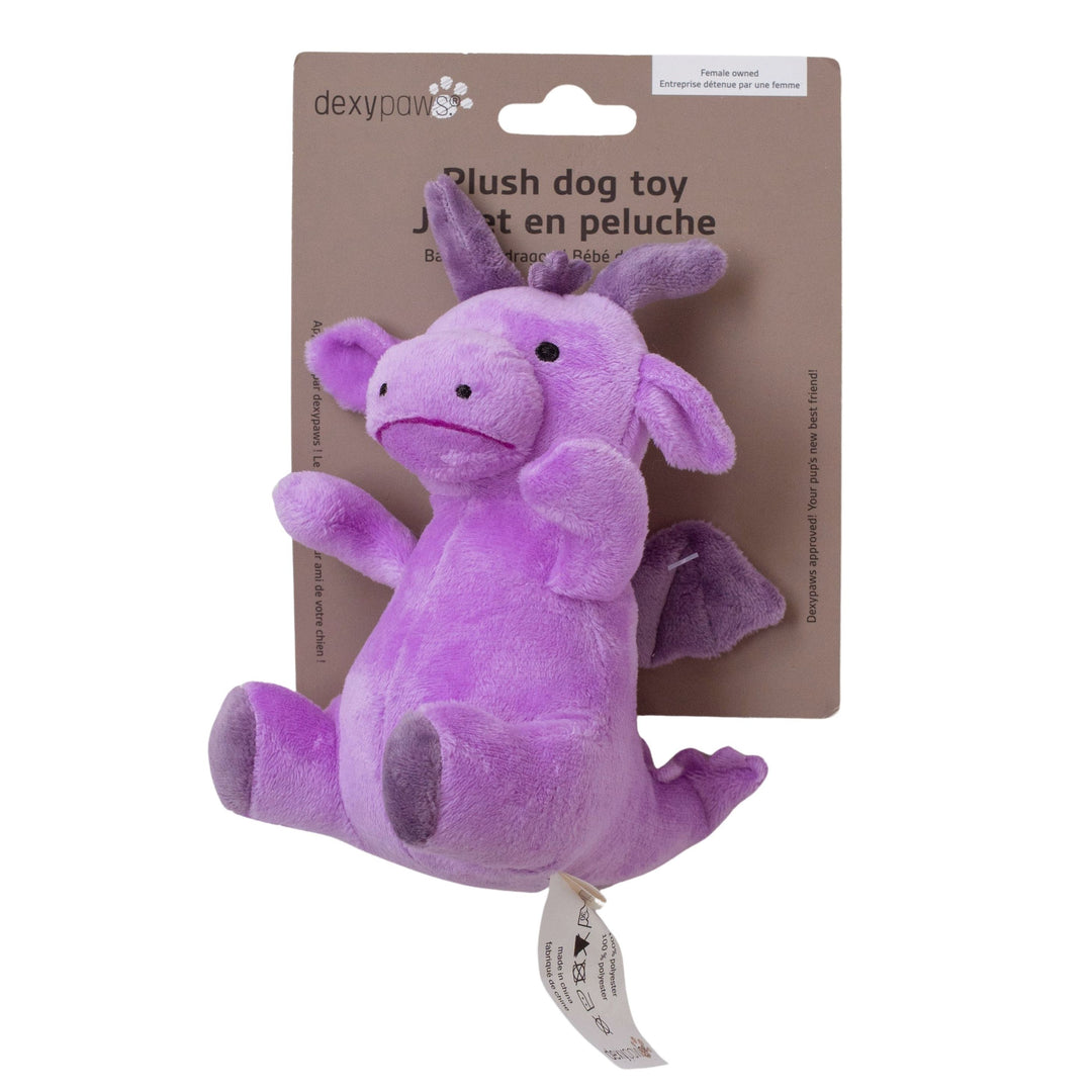 Dexypaws Lilac Dragon 5" Dog Toy