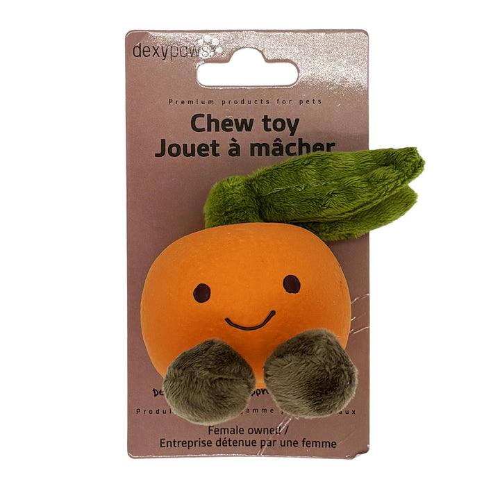 Dexypaws Orange Small Dog Toy