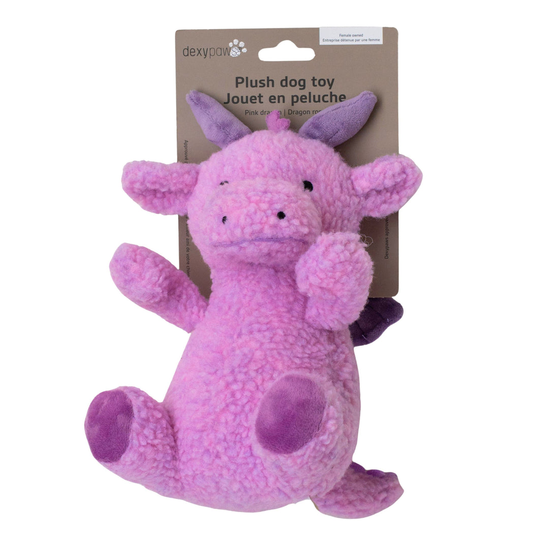 Dexypaws Lilac Dragon 8" Dog Toy
