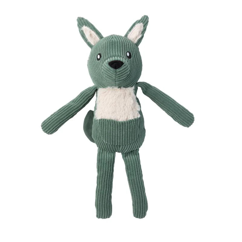 FuzzYard - Green Corduroy Kangaroo Dog Toy