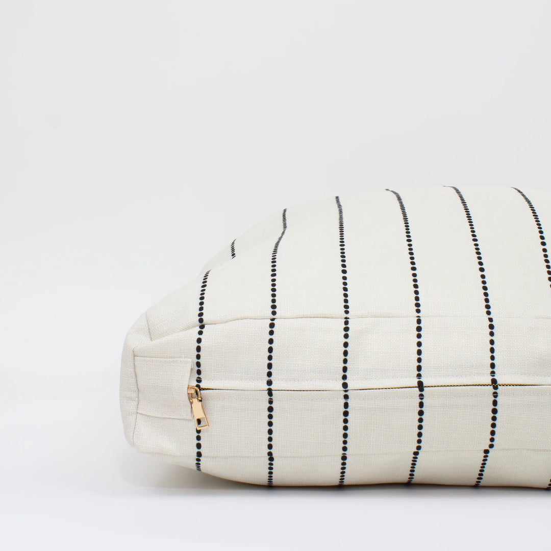 Fenwick Pillow Bed - Black Stripes