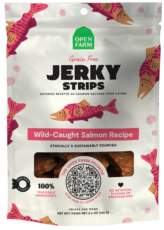 Open Farm Grain-Free Salmon Jerky Strips
