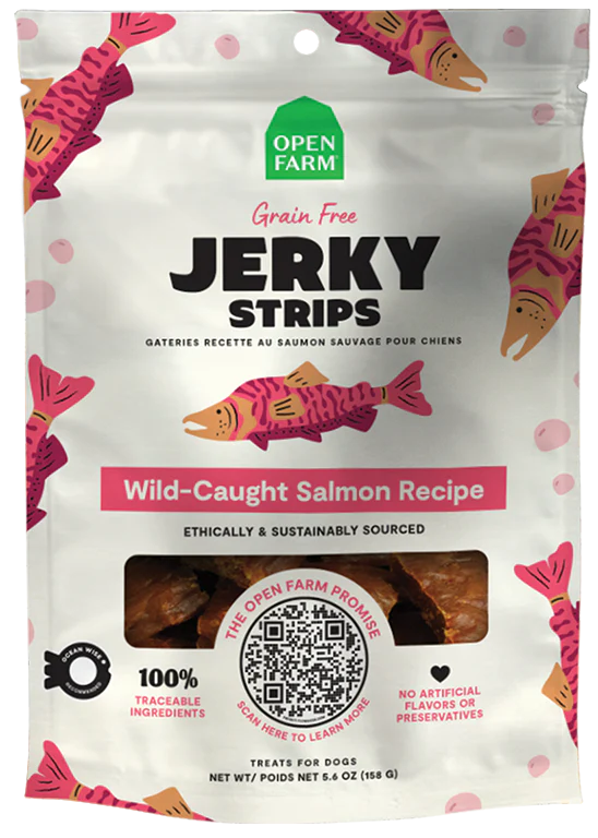 Open Farm Grain-Free Salmon Jerky Dog Treats