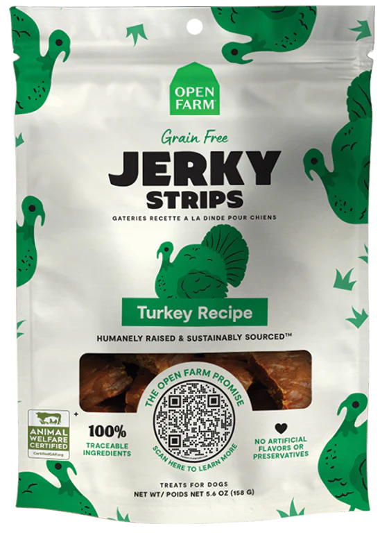 Open Farm Grain-Free Turkey Jerky Dog Treats